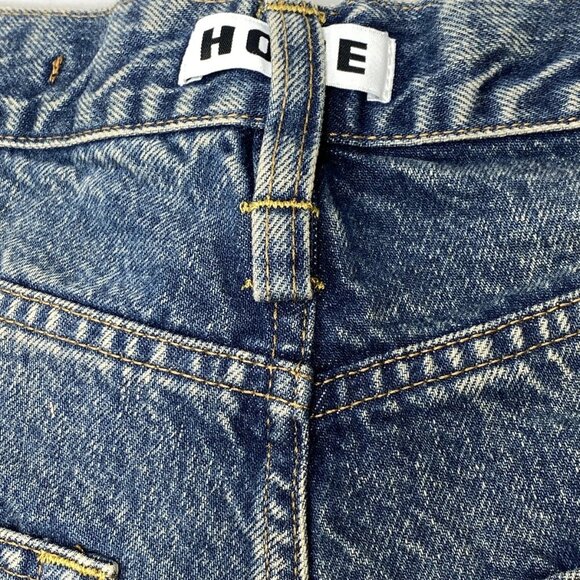 NEW HOPE Men Jeans Blue Size 30 Skid Loose Fit Wide Flared Leg Cotton Mid - Picture 7 of 9